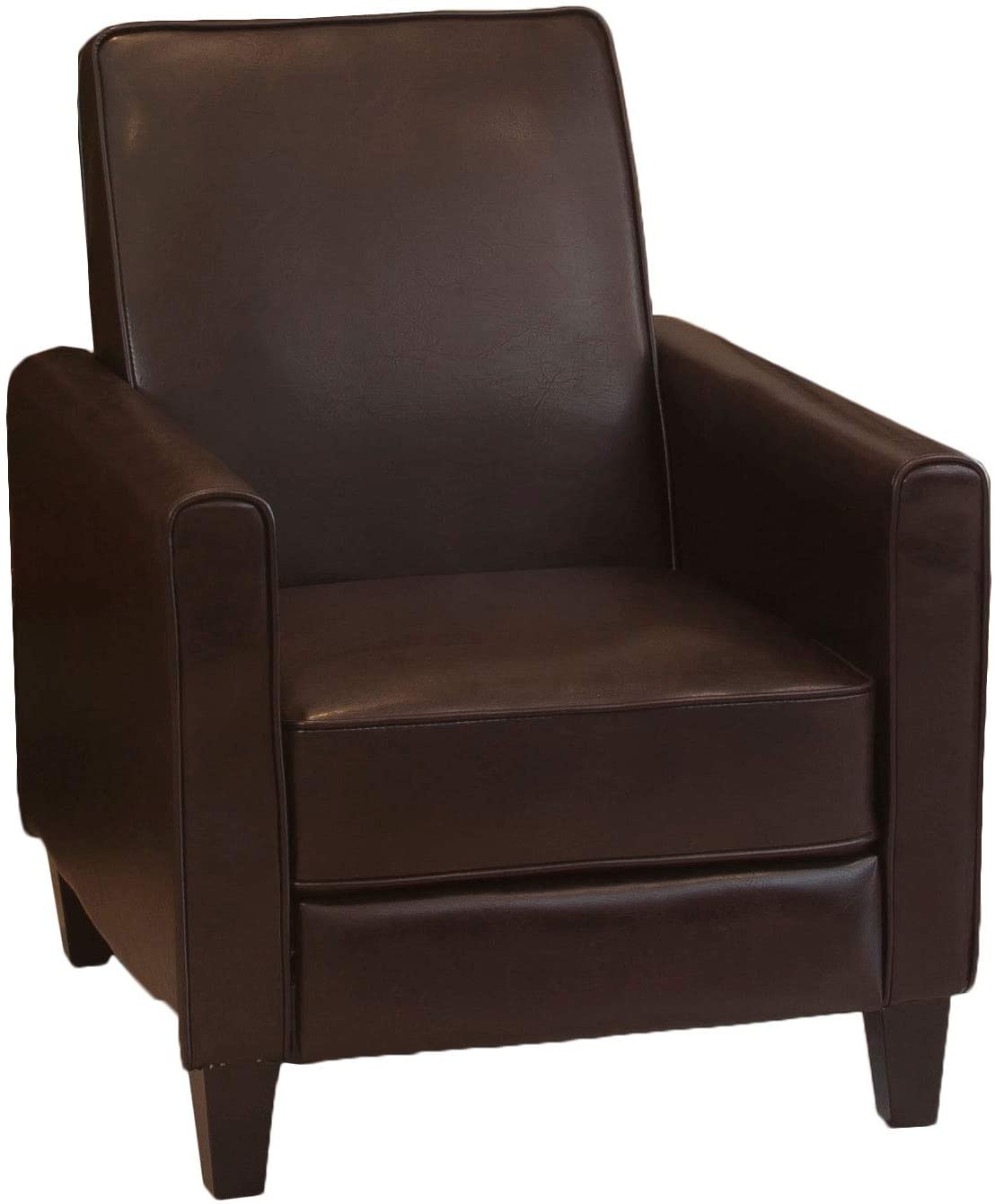 Christopher Knight Home Lucas Leather Recliner Club Chair
