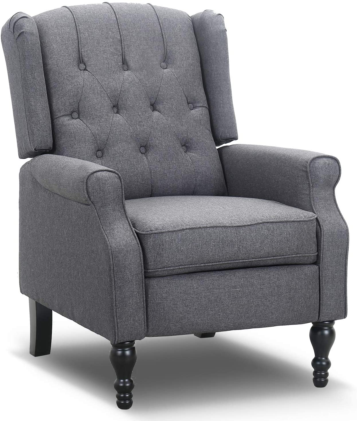 Bonzy Home Wingback Fabric Recliner Chair